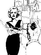 Woman in bookstore